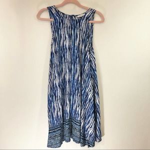 BEACHLUNCHLOUNGE A-Line Viscose Blue Print Dress